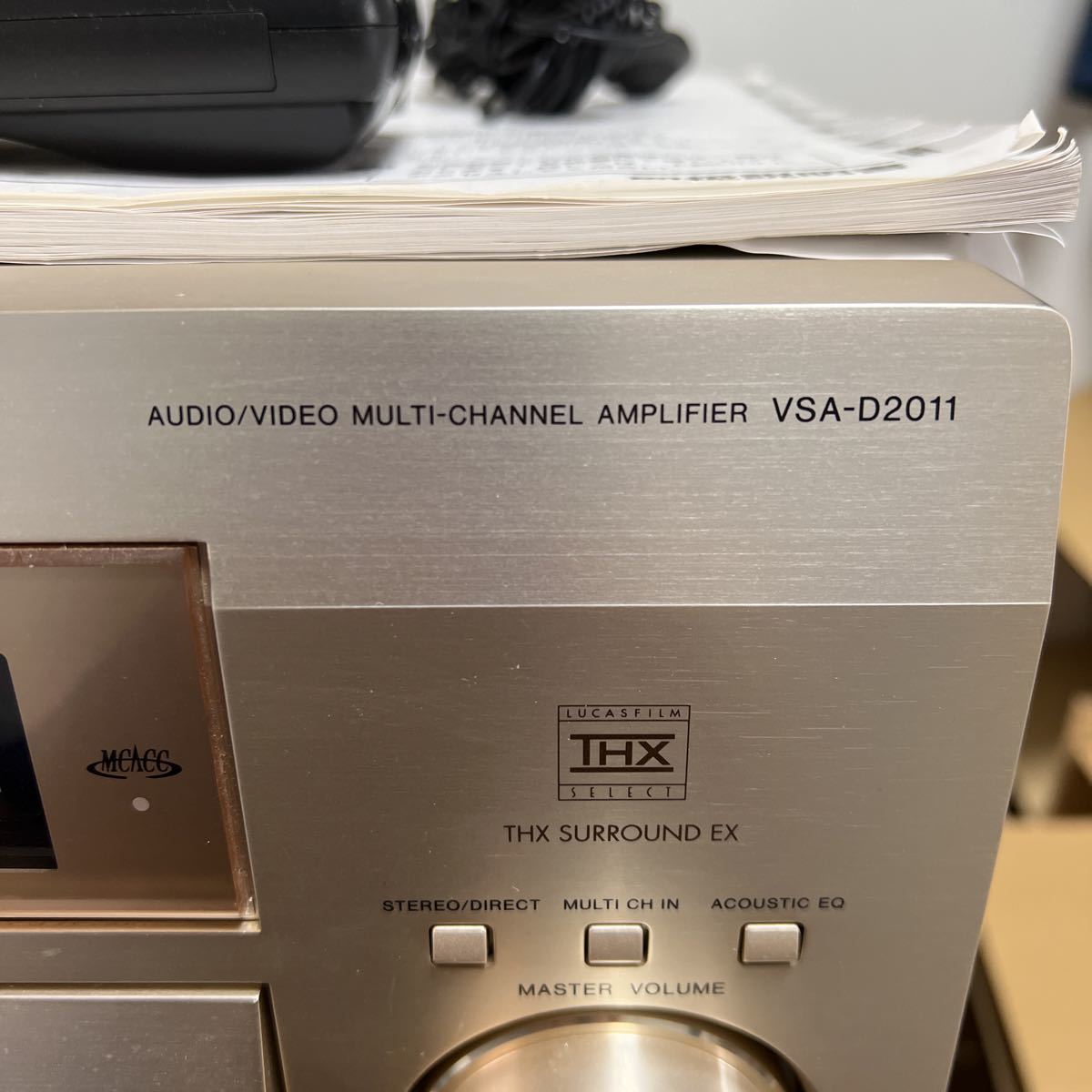 パイオニア AVアンプ VSA-D2011-N 純正電源ケーブル付 パイオニア AV