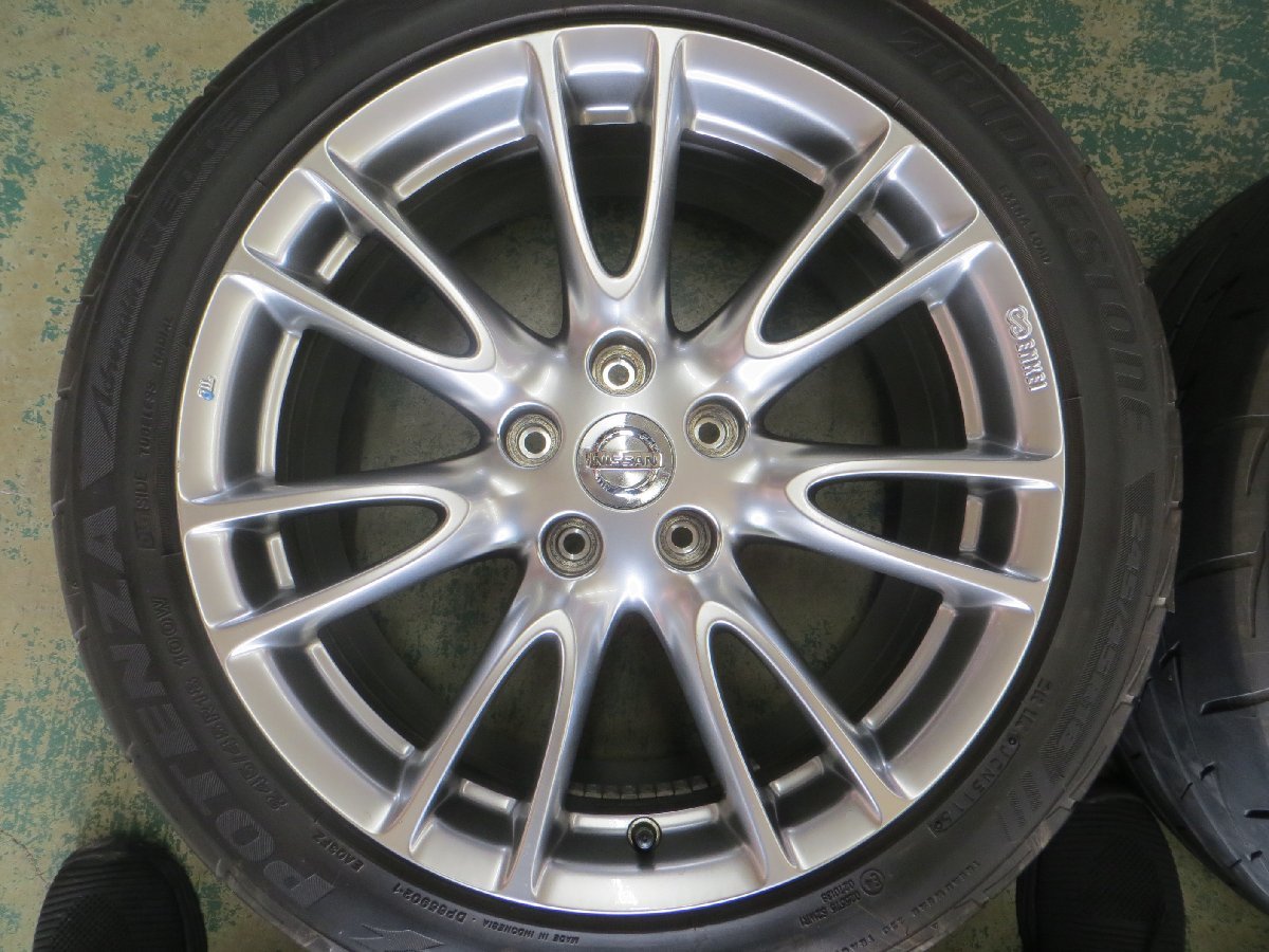 日産 純正 ENKEI V36 スカイライン 18インチ 純正 アルミ ホイール 4本 