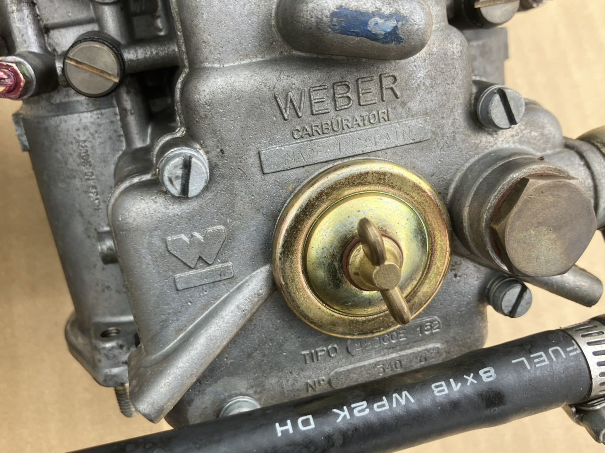 希少 ウェーバー 45パイ 45DCOE 152 WEBER 45φ 4AG インマニつき AE86 