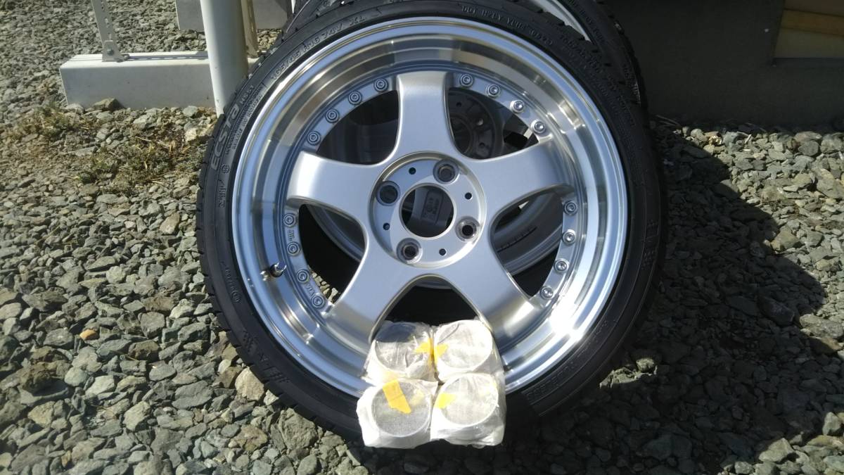美品 ステルスレーシング K35 16in×5.5J OFF43 クムホ ECSTA HS51 165 