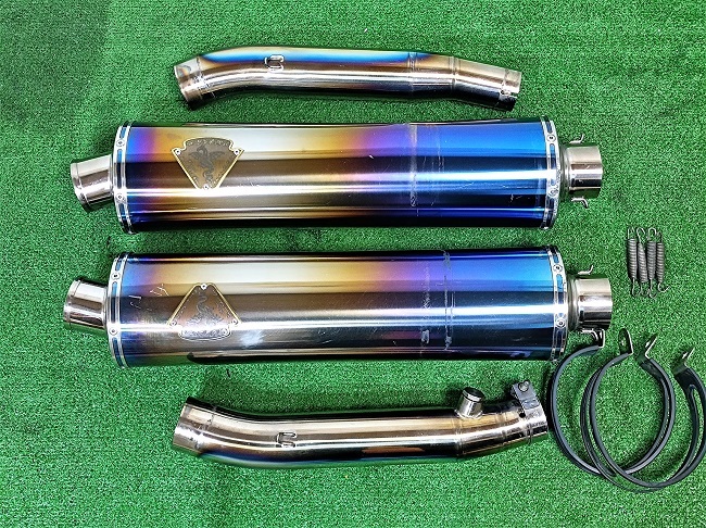 ZX-14R アールズギアワイバン チタンサイレンサー クロスオーバル