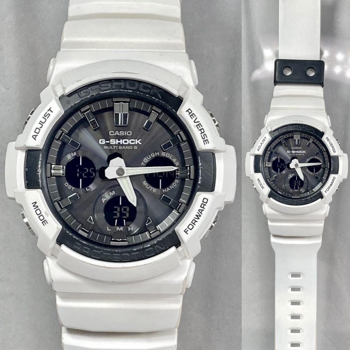 カシオ gshock 電波ソーラー G ショック 白 g-shock 白 腕時計 の通販