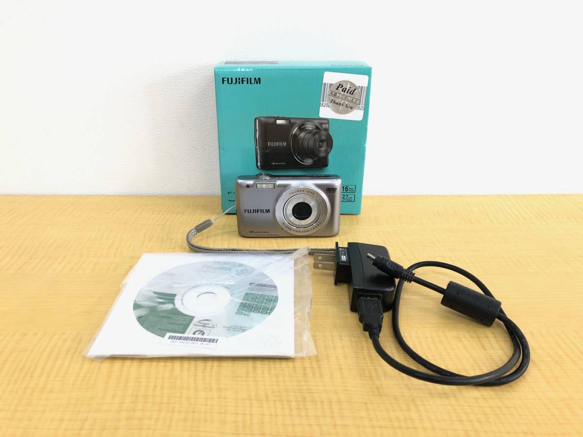 動作確認済 FUJIFILM FinePix JX550 デジタルカメラ シルバー