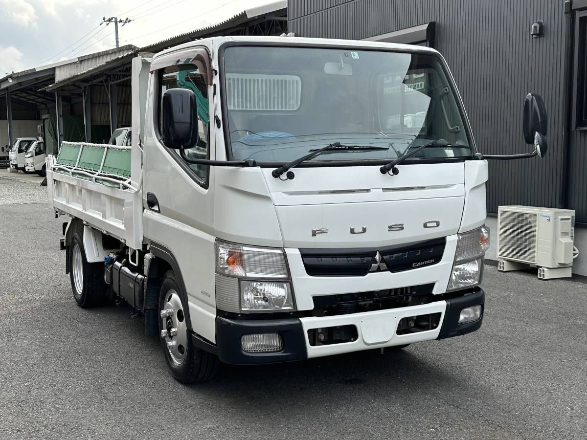 動画有！売り切り！H24年 三菱 キャンター ダンプ 2t 低床 2.9L 