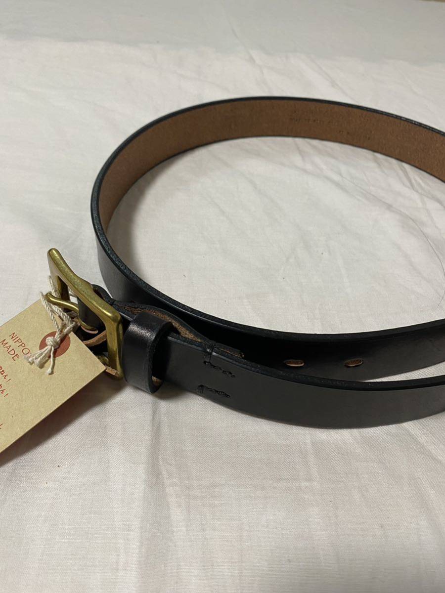 未使用 BONCOURA ボンクラ レザーベルト ブラック 36インチ
