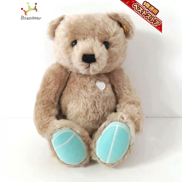 スクランプ　tiffany シュタイフ ぬいぐるみ ティファニー×シュタイフ、クリスマス限定のホワイトテディベア