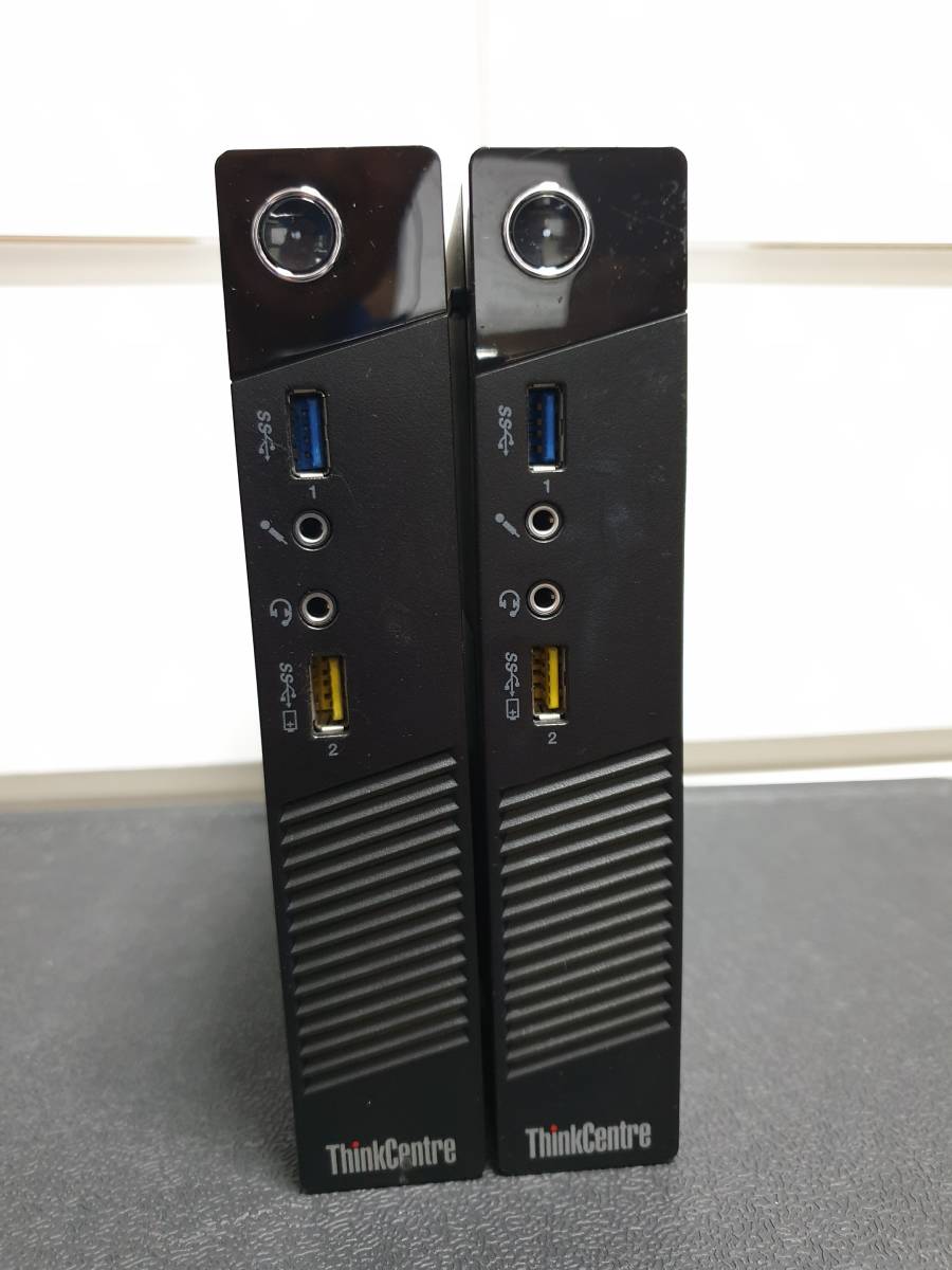【2台セット】Lenovo ThinkCentre M73 tiny I5-4570T， 4GBメモリ，内藏2.5" HDD， Win10Home認証済み