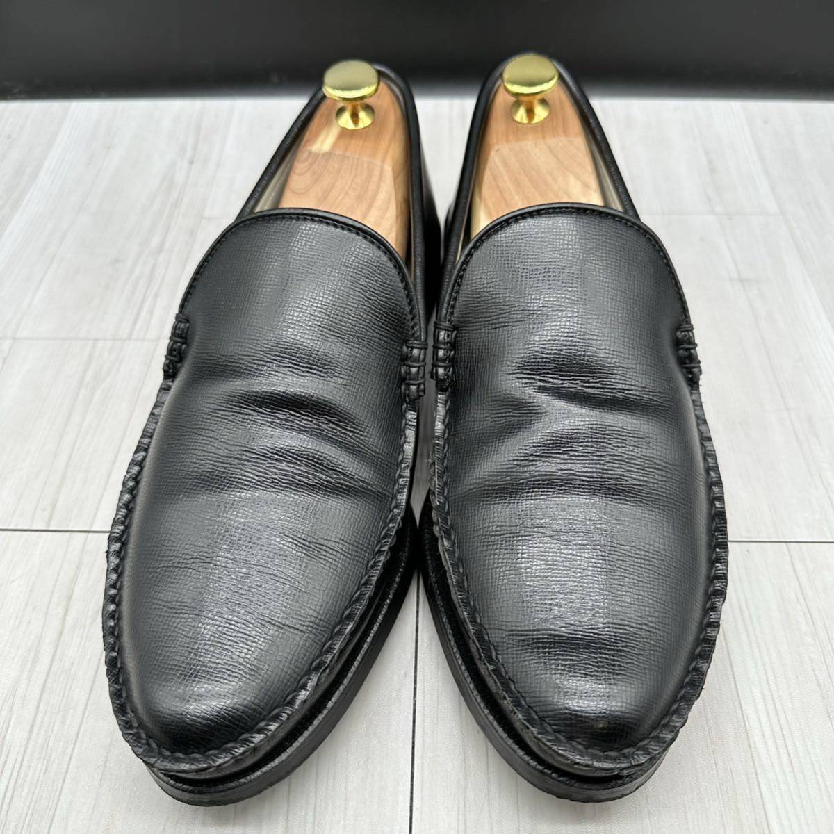 REGAL】リーガル 25.5 コブラヴァンプ レザー ブラック ローファー