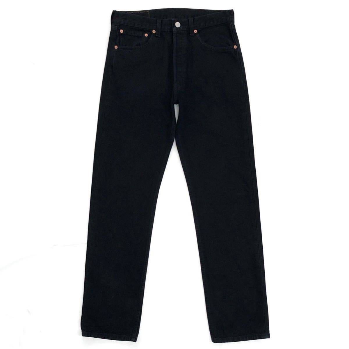 90s【Levis】501-0165 後染めブラック 濃色 デニムパンツ W31 L32 USA