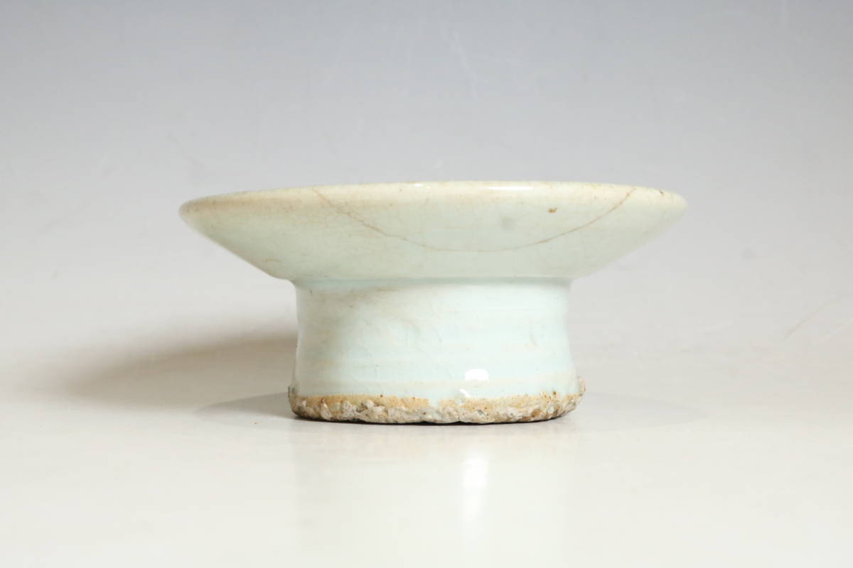 朝鮮古陶磁器 李朝 白磁 台皿 祭器 李朝時代（D443）(李朝)｜売買され