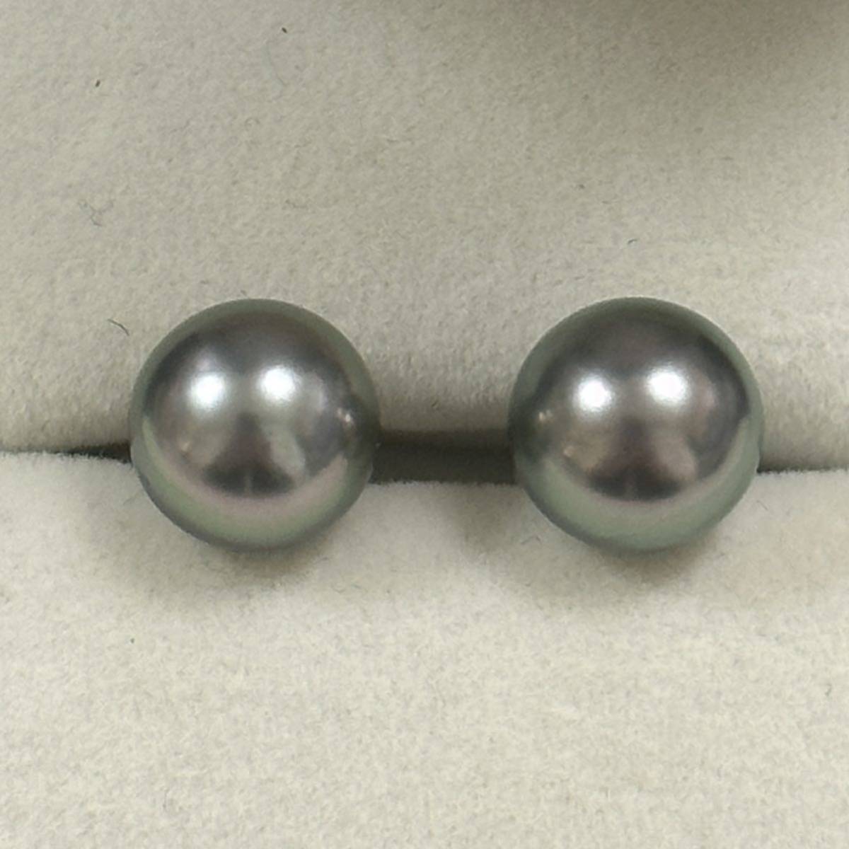 9-9.5mm タヒチ黒蝶真珠9.5mmピアス 本真珠 商品説明 K18タヒチ