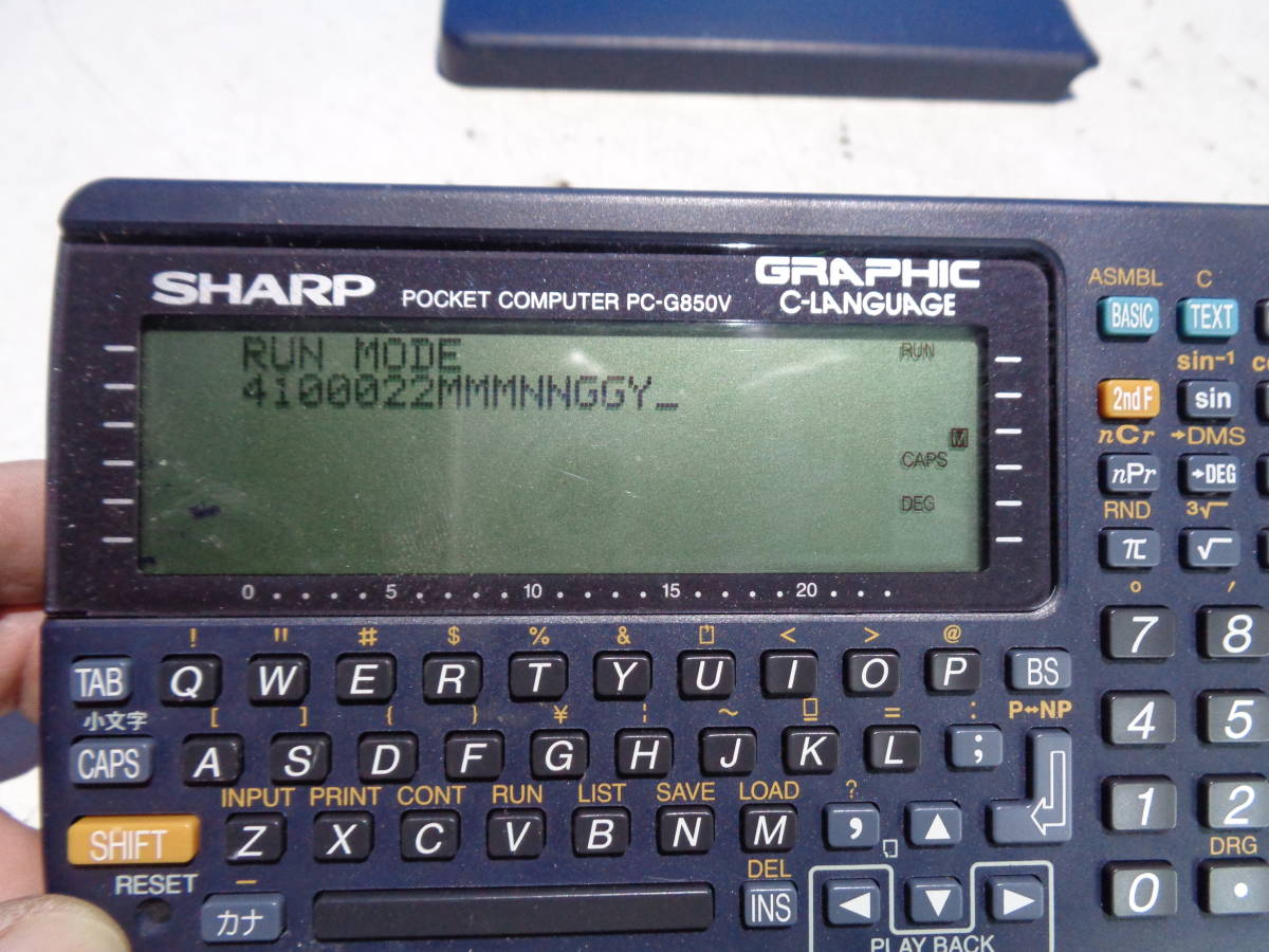 SHARP PC-G850V ポケットコンピュータ 現状で - ジャンク 未確認