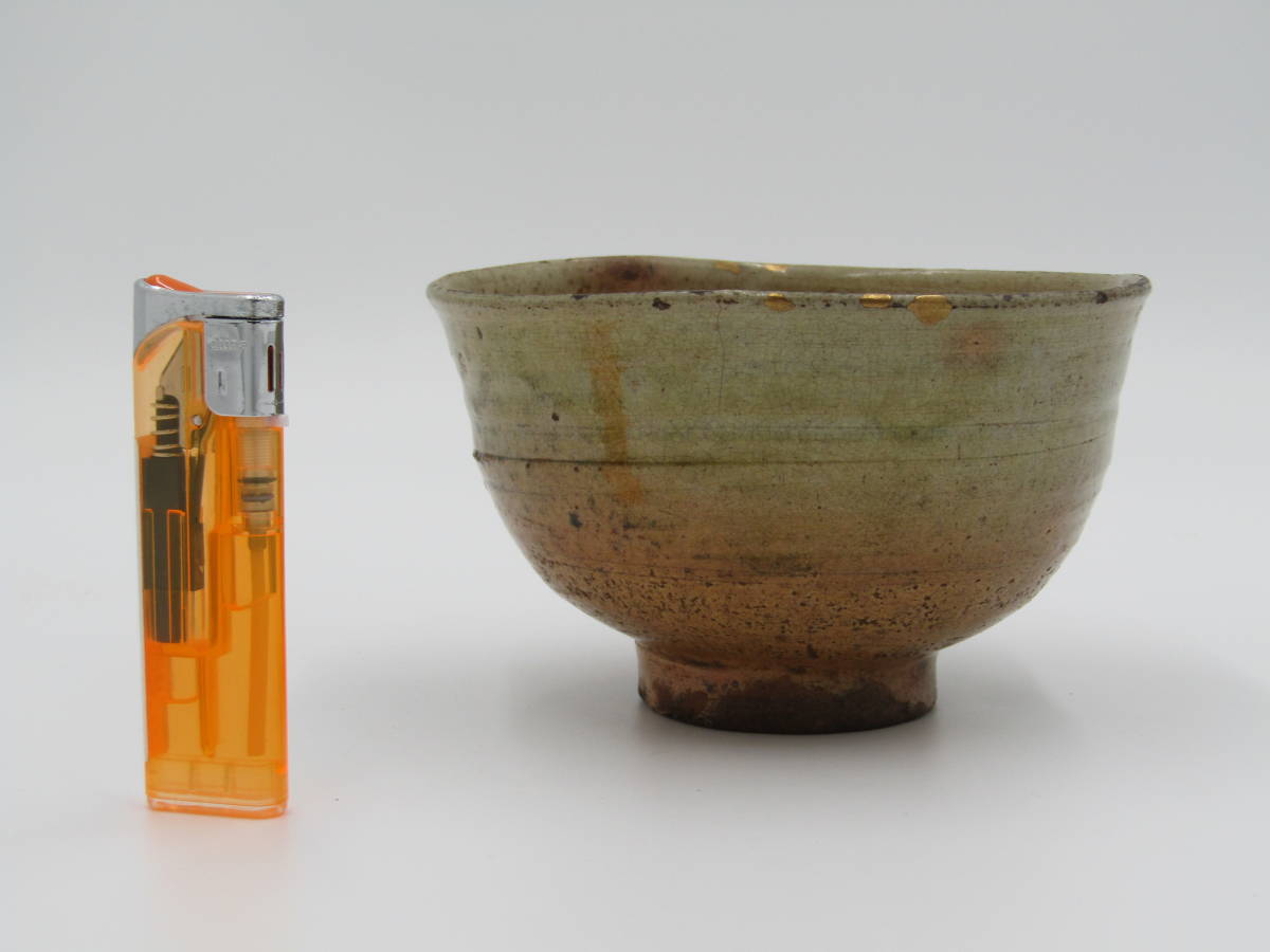 陶芸家 作者不明 井戸茶碗 青井戸 金継ぎ直し - | 銘 青井戸茶碗