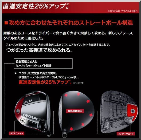 □ ヤマハ / YAMAHA RMX 218 10.5° ドライバー ヘッド単品 JP仕様 ②