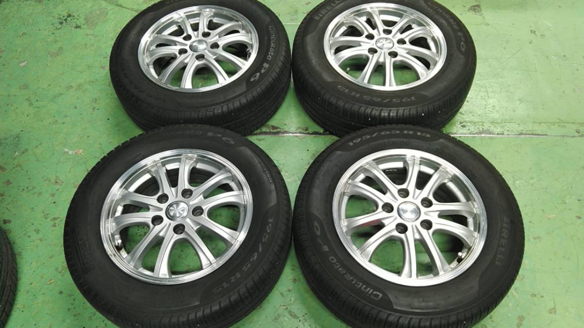 ★ガイア・カムリ・セレナ・プレーリー・ラフェスタ　タイヤホイルセット　195/65-15