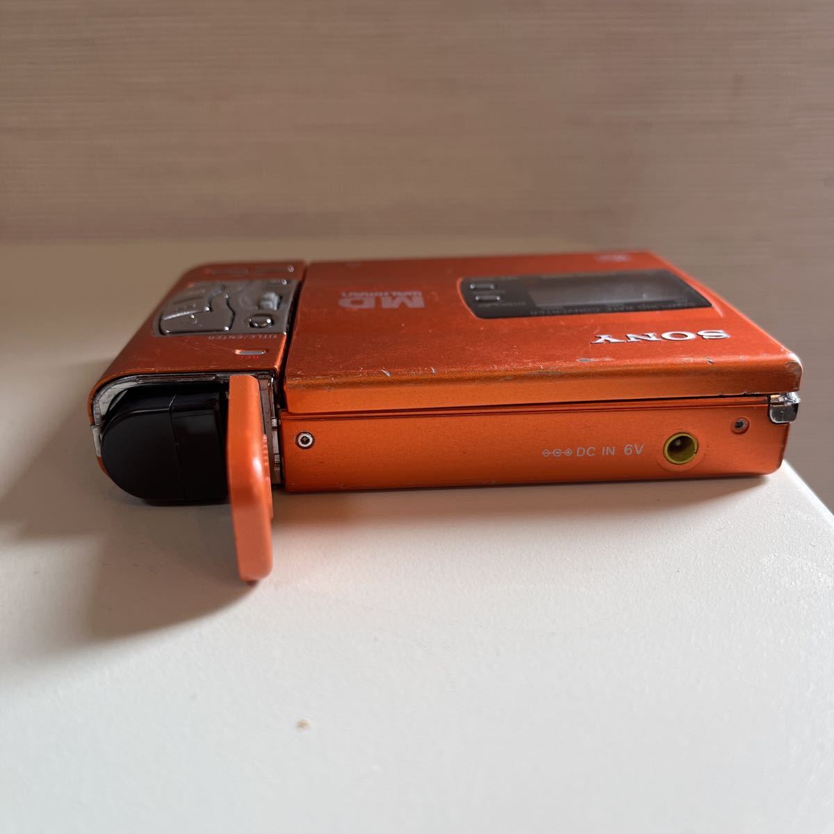 希少カラー!! SONY MZ-R50 ソニー MDウォークマン オレンジ レトロ 