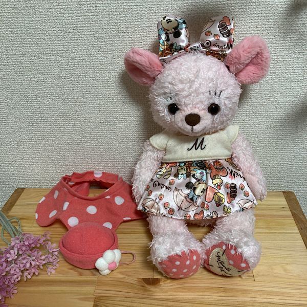 カドリーベア スィートピンク ミニークチュール ディズニー ぬいぐるみ