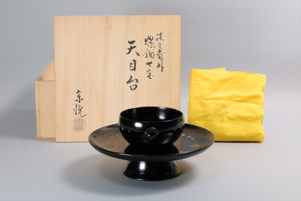 輪島塗 丸盆 未使用 市中屋 木製漆器 2客 茶道具 煎茶道具 新生活 2026