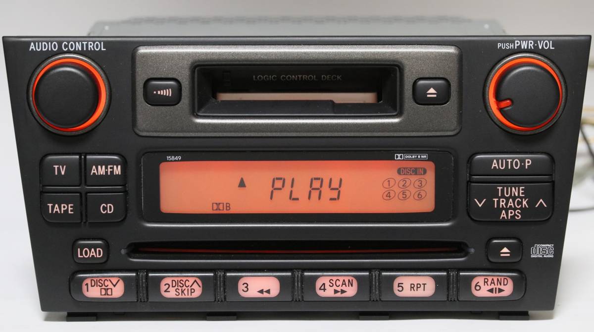 アルテッツァ用 トヨタ純正 6連奏CD・カセット 86120-53010 中古