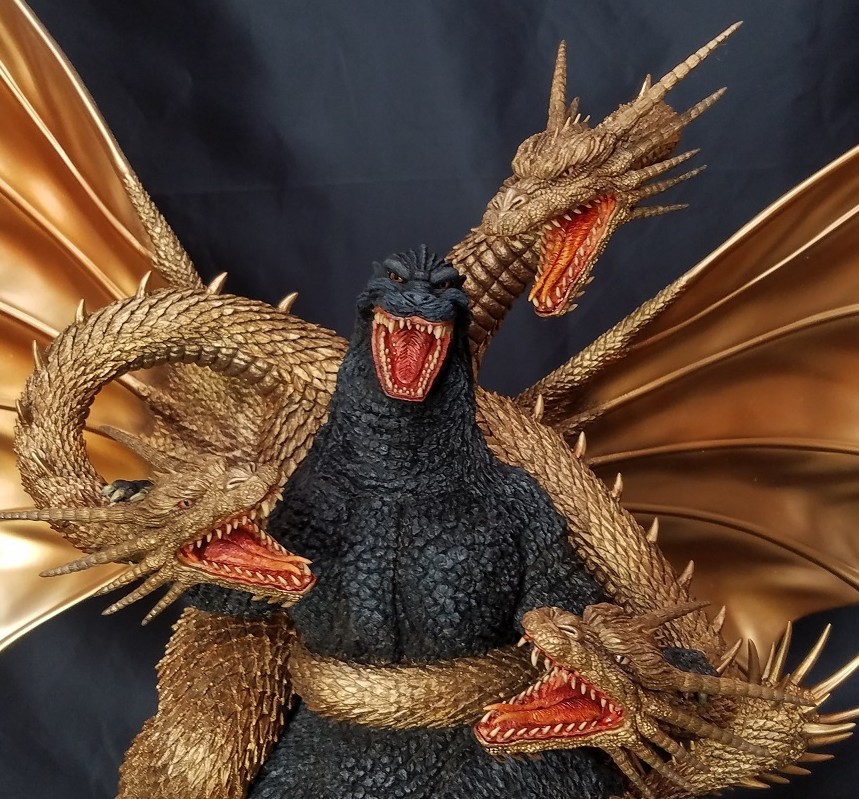 ○ワンフェス限定！黒龍工房 ゴジラ対キングギドラ 全身キット完成品
