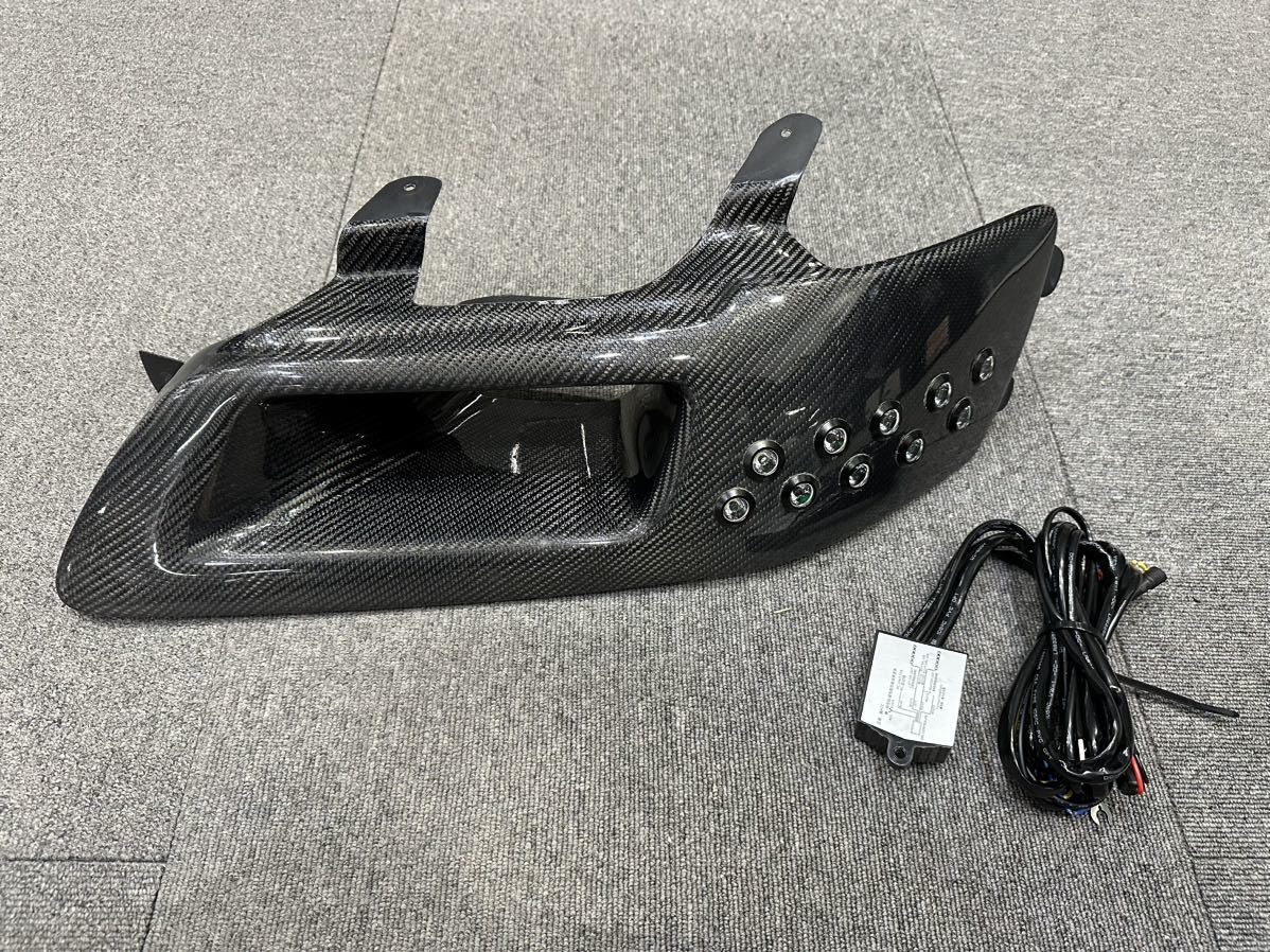 未使用 CT9A ランエボ カーボン ヘッドライト カバー エアーダクト インテーク ウィンカー加工済み ランサーエボリューション7 8 9 4G63