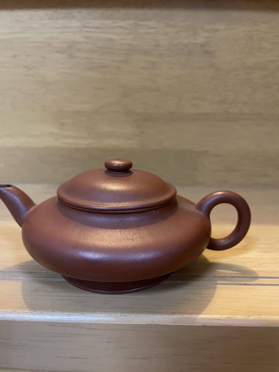 孟臣 月光如水水如天 漢詩 急須 朱泥 紫砂 中国 煎茶道具 興 壺 壷