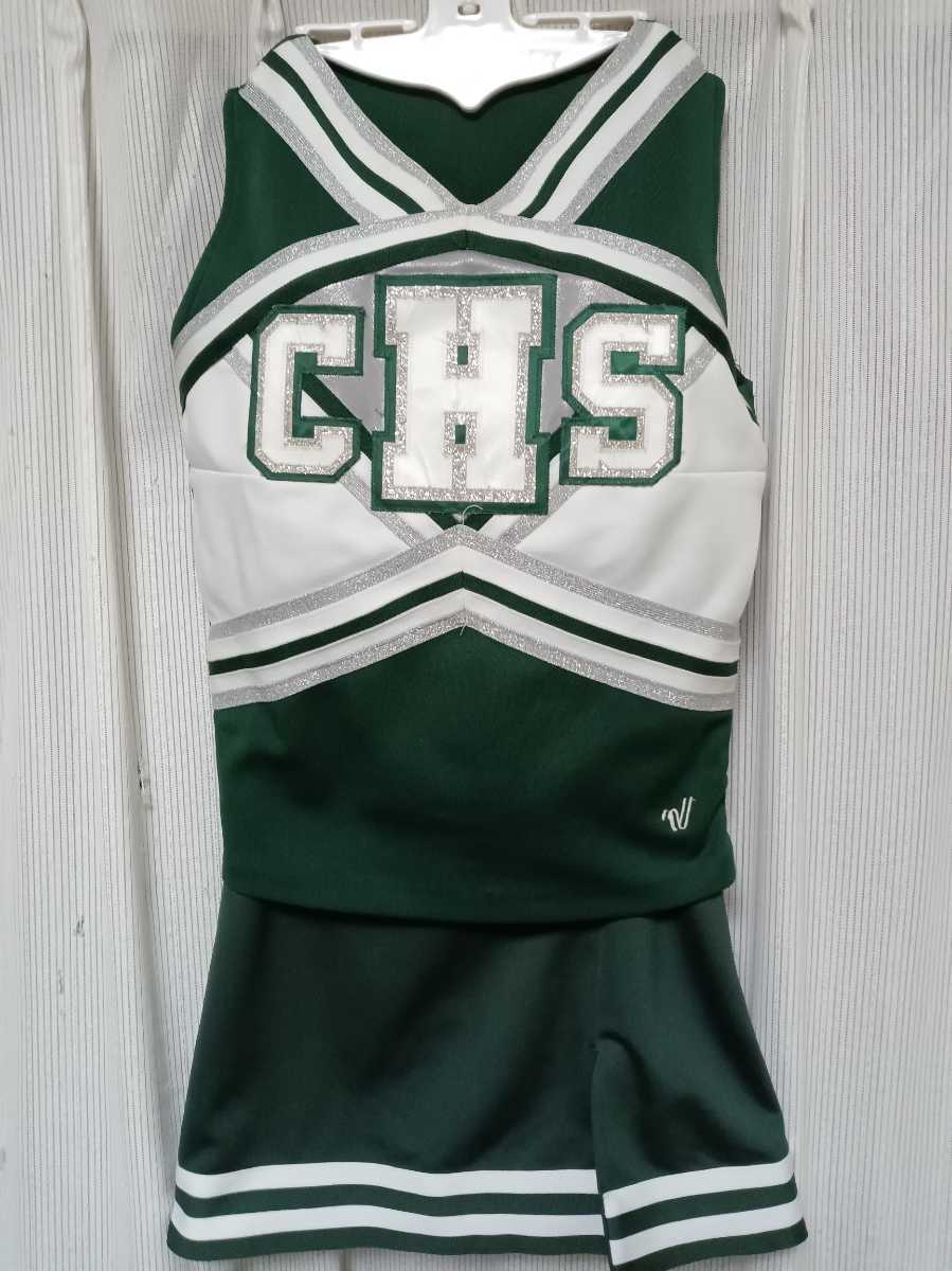 チアリーディング ユニフォーム 上下セット トップス スカート　匿名発送　送料無料