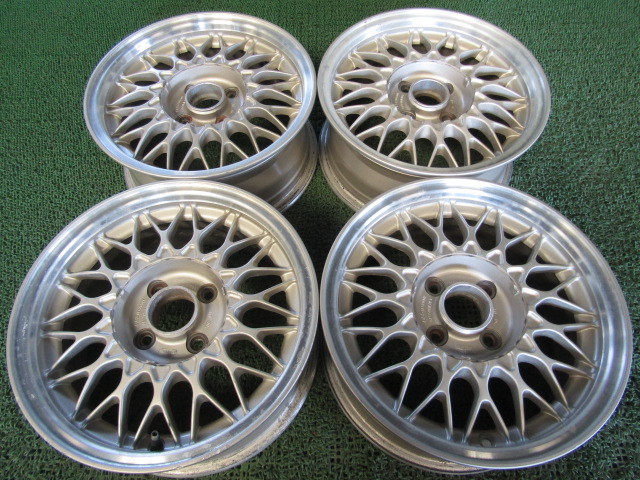 A3168 いすゞ純正 JR ピアッツァ BBS 14インチ 6J+24 100-4H 4本セット