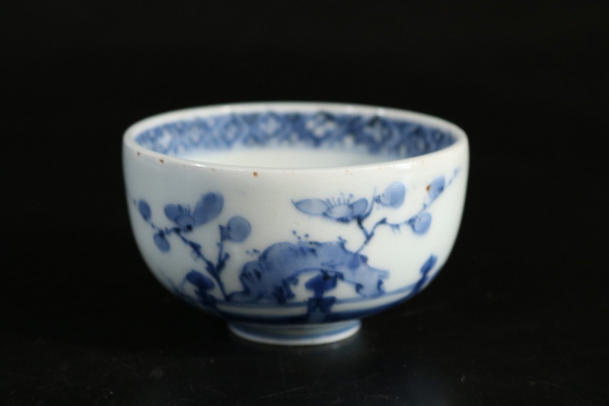 古伊万里 カラフルで可愛い◇伊万里 りん茶碗 小鉢 唐草 花文色絵