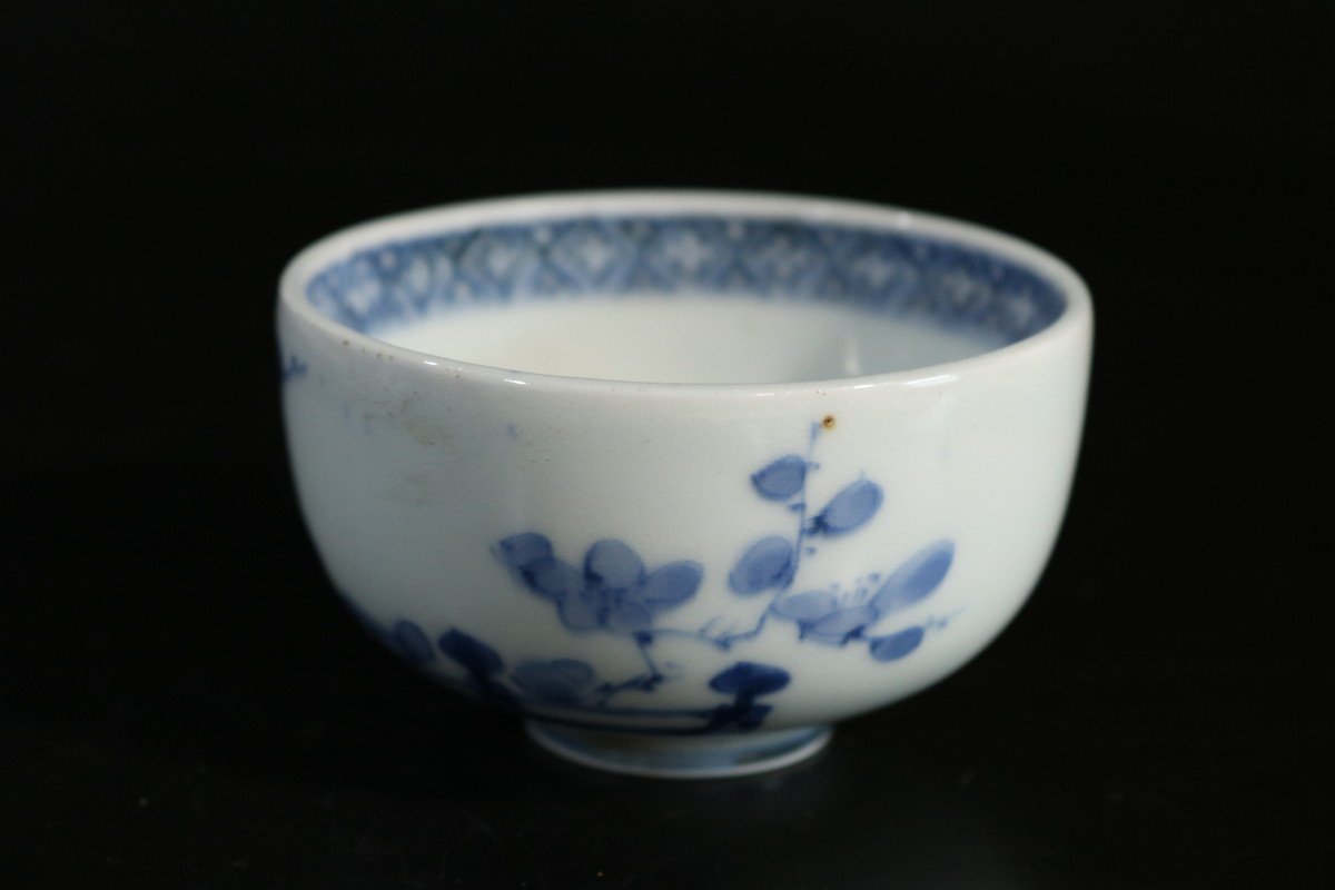 古伊万里 カラフルで可愛い◇伊万里 りん茶碗 小鉢 唐草 花文色絵