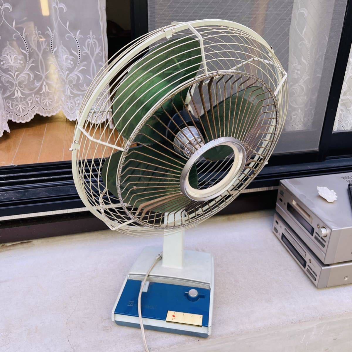 昭和レトロ MITSUBISHI 三菱扇風機 35Cm お座敷扇 R35-Y ジャンク出品