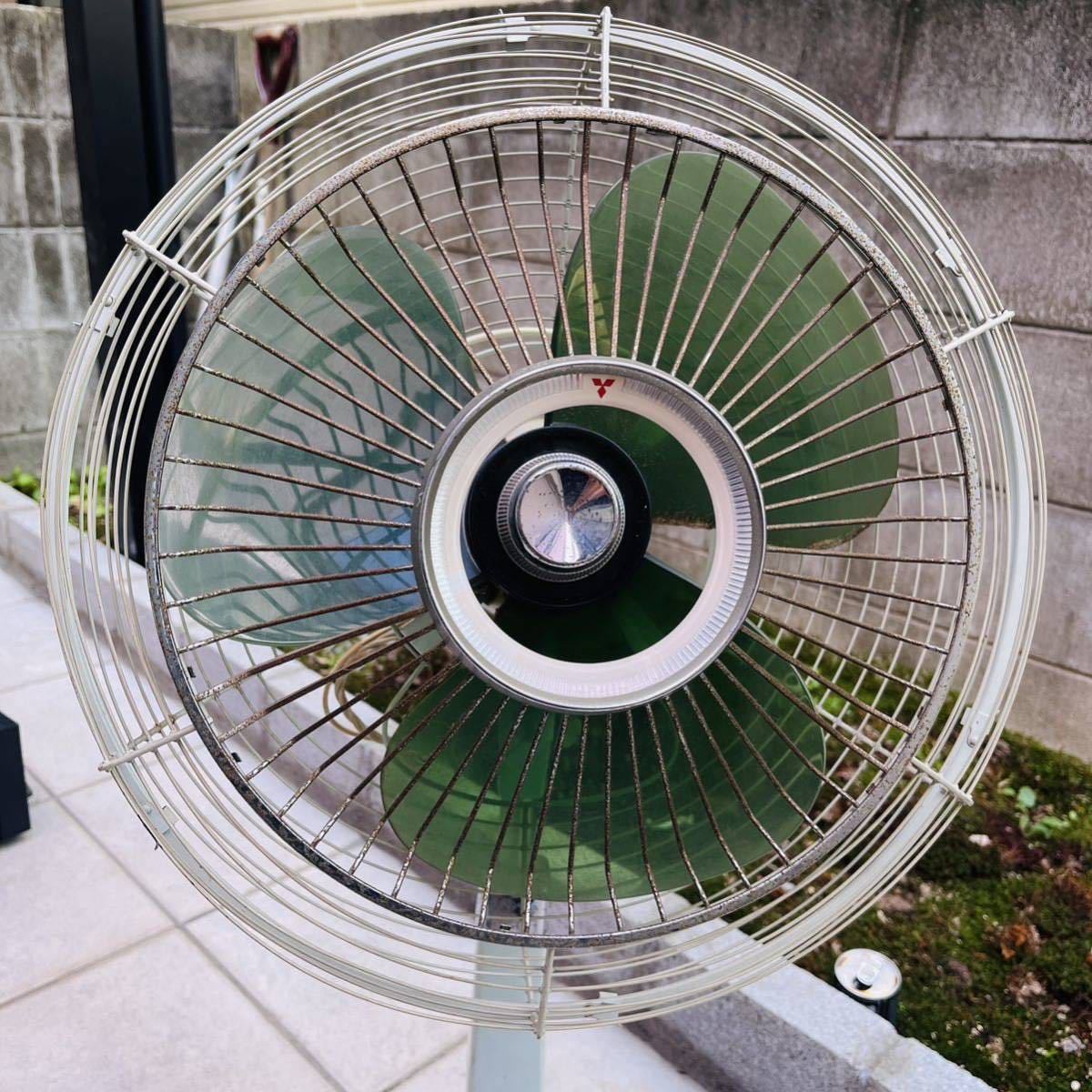 昭和レトロ MITSUBISHI 三菱扇風機 35Cm お座敷扇 R35-Y ジャンク出品