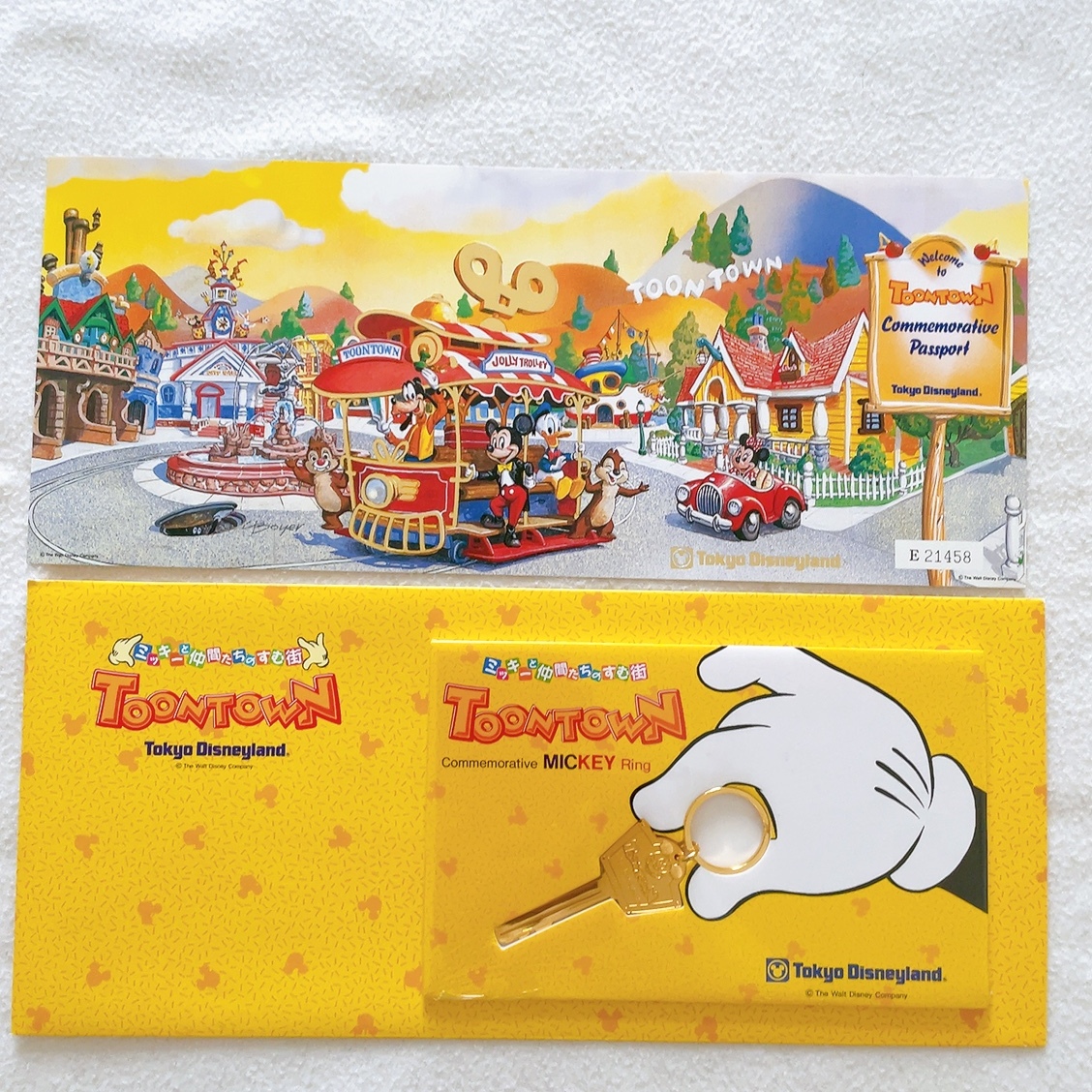 東京ディズニーランド トゥーンタウン オープン記念パスポート 1枚