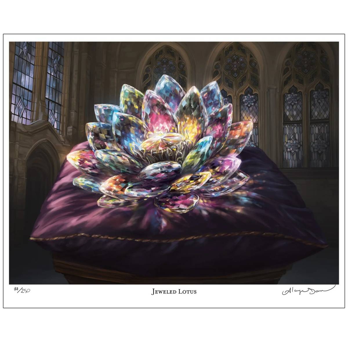 世界250枚限定宝石の睡蓮 Jeweled Lotus複製原画 マジック：ザ