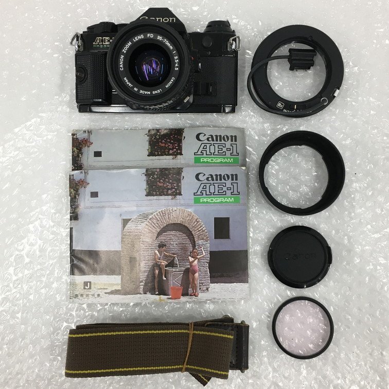 BCBB9011】CANON AE-1 & CANON ZOOM LENS 35-70mm FD 1:3.5-4.5 おまとめ
