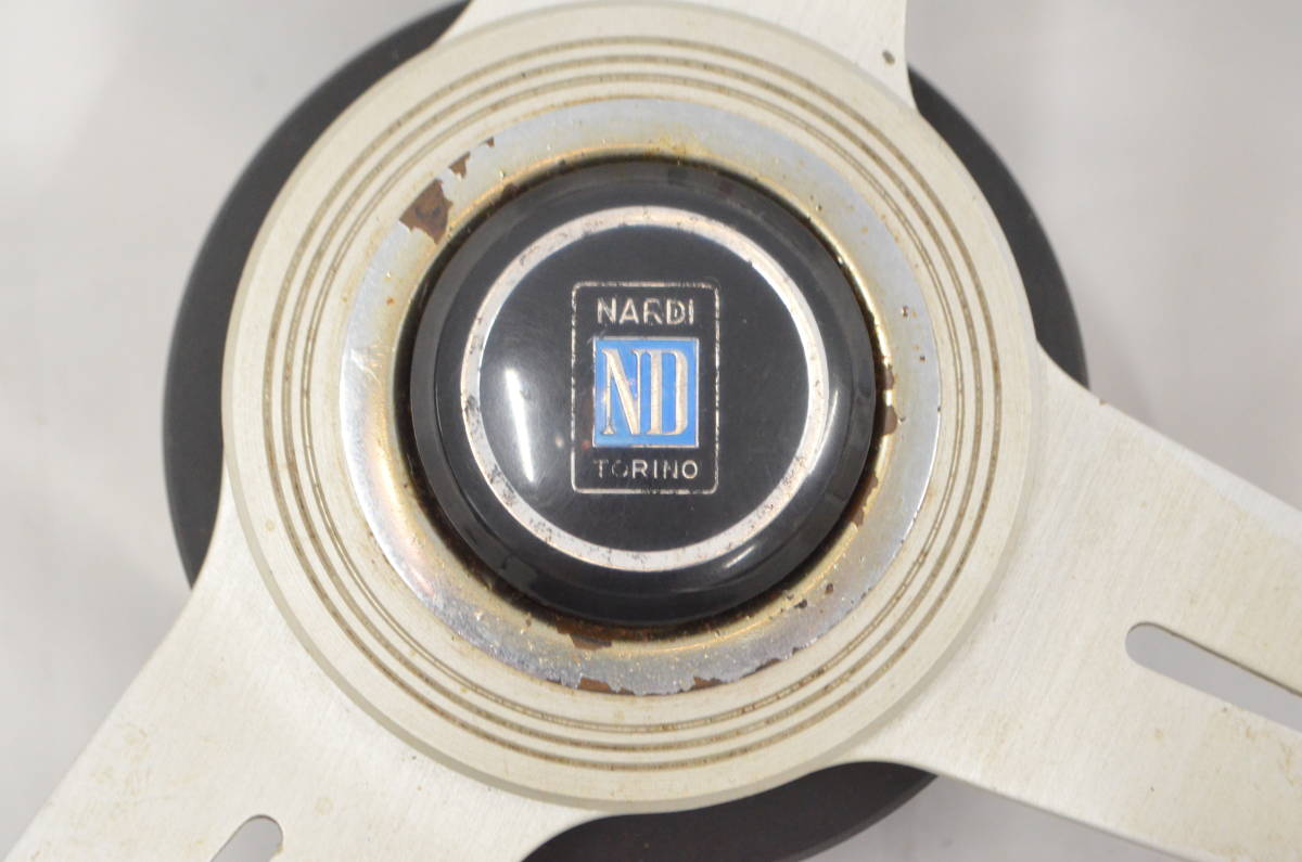 B◆NARDI TORINO ND ナルディ トリノ ステアリング ハンドル 直径約35cm ホーンボタン付◆
