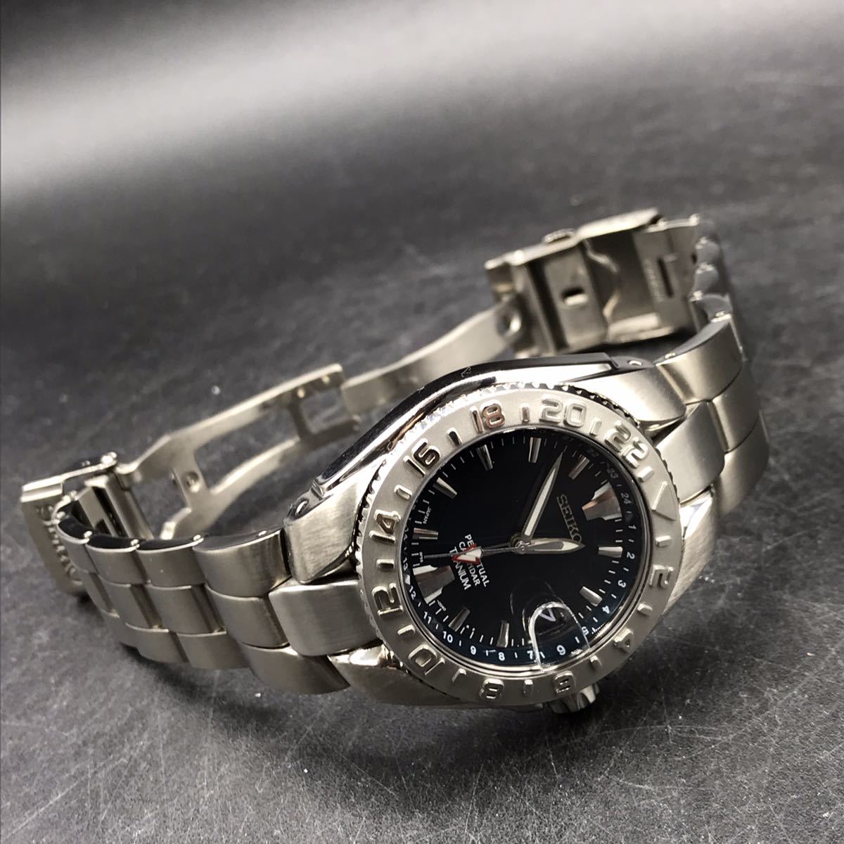 M49 電池交換済み SEIKOセイコー PERPETUAL パーペチュアル カレンダー 