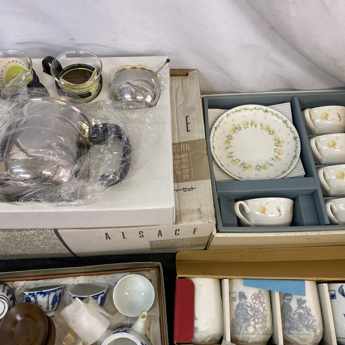 ◆茶器 大量まとめ売り 煎茶道具 食器 急須 湯呑 土瓶 ティーセット 有田焼 とこなめ焼 美濃焼 HOYA 工芸品 美術 レトロ 80-48_3