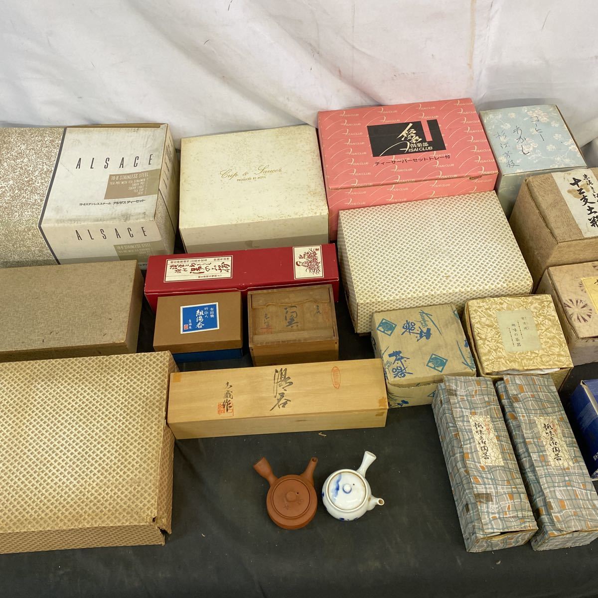 ◆茶器 大量まとめ売り 煎茶道具 食器 急須 湯呑 土瓶 ティーセット 有田焼 とこなめ焼 美濃焼 HOYA 工芸品 美術 レトロ 80-48_8