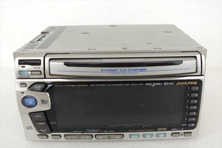 □ ALPINE アルパイン MDA-W892J カーステレオ 中古 現状品