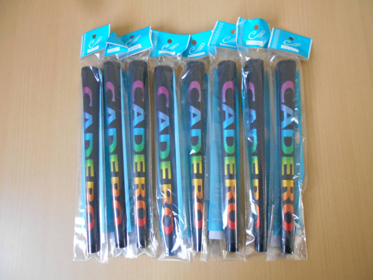 ■CADERO グリップ　2×2 UT　ペンタゴン　BKレインボー　8本　BLなし　新品　カデロ■