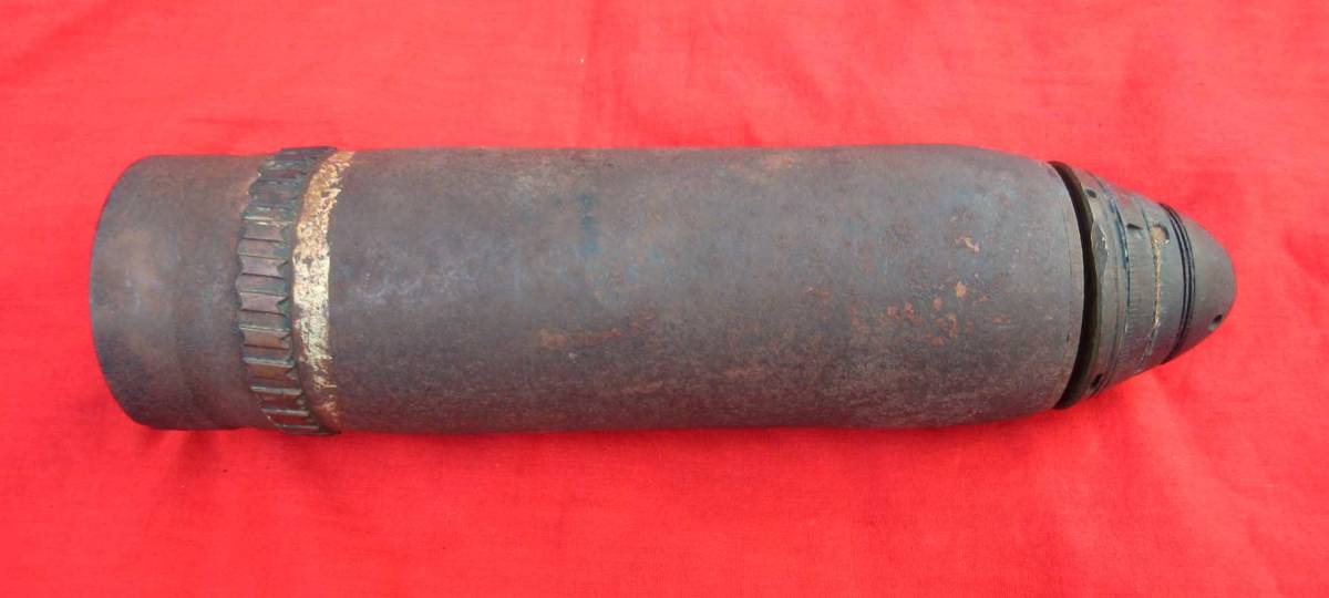 旧日本陸軍 三八式野砲の砲弾 信管付き 日本軍服軍衣軍刀帯拳銃剣軍帽