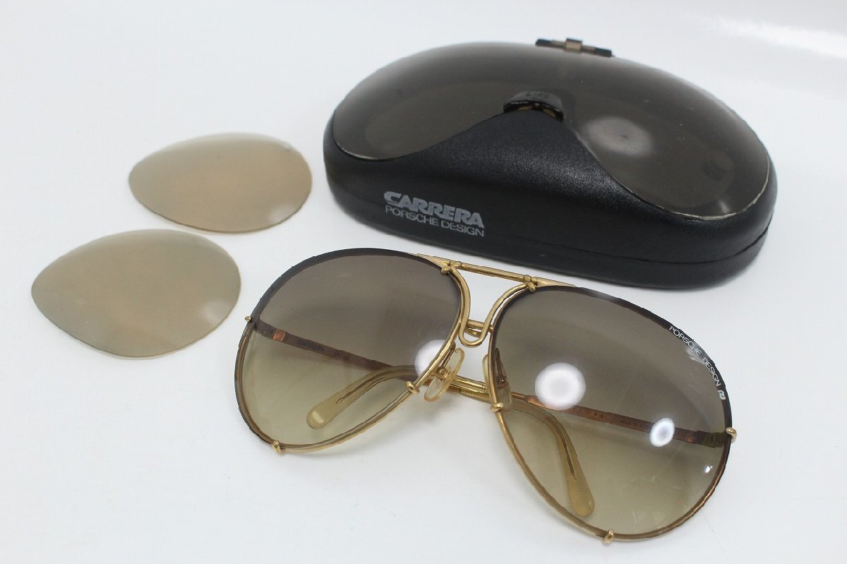 ポルシェ デザイン カレラ PORSCHE DESIGN by CARRERA サングラス 5621 交換レンズ 他 付属品有り 4F042