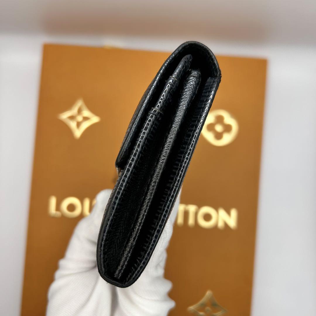 極美品 LOUIS VUITTON ルイ ヴィトン LV 長財布 ポルトフォイユ サラ エピ ノワール ブラック ポルトモネクレディ VUITTON ルイヴィトン LOUIS × 折り財布 現行品