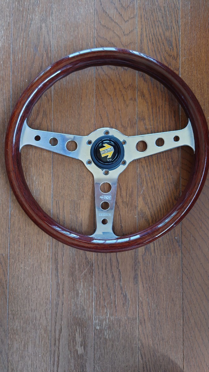 momo indy モモ ウッド ステアリング super indy 約34cm φ34 イタリア製 07-96