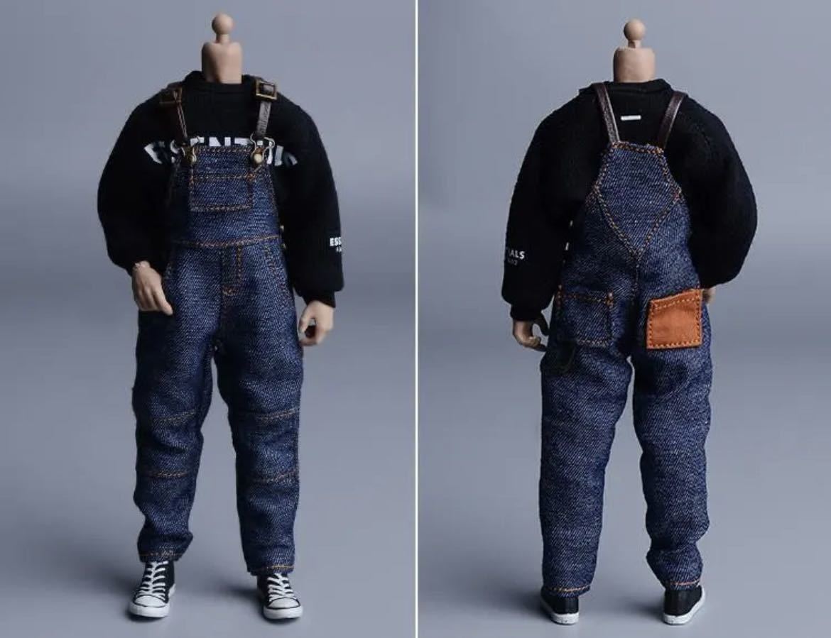 1/10スケール　ズボン　オーバーオール 大きいサイズ　ATS385 色A+B