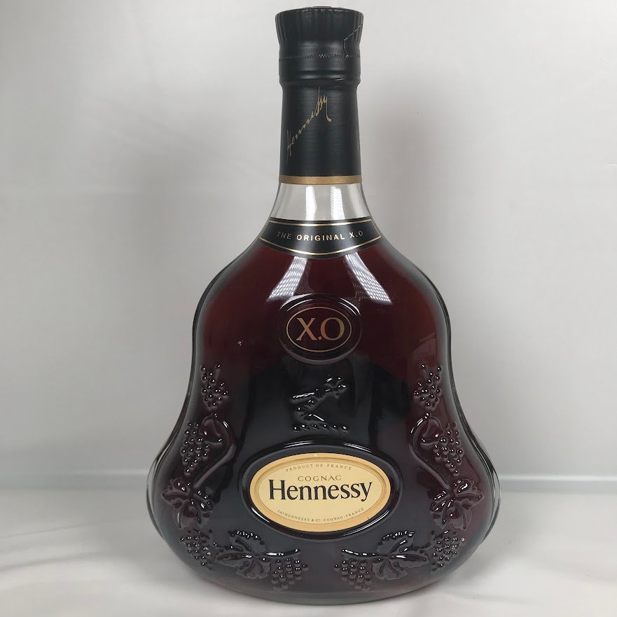 □古酒 未開栓 ヘネシー XO 黒キャップ クリアボトル 700ml 40％計1