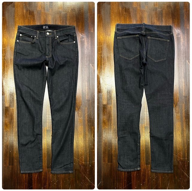 メンズ パンツ GAP ギャップ デニム ジーンズ インディゴ 濃紺 細身 スリム スキニー FE601 / W31 全国一律送料520円