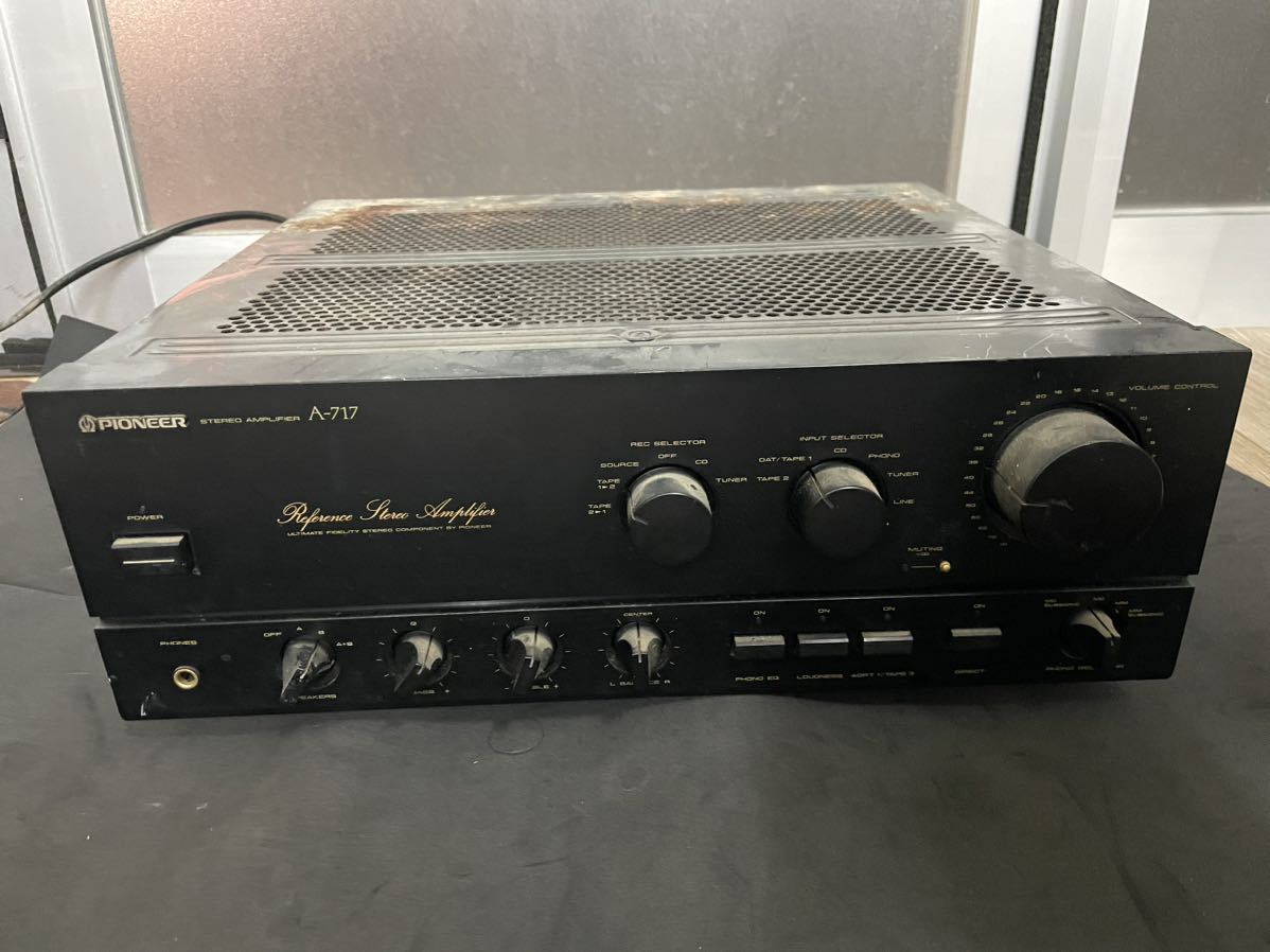 Pioneer パイオニア プリメインアンプ A-717 通電 音出し 現状品 A-717 Pioneer パイオニア プリメインアンプ 音 通電 PIONEER - 現状品