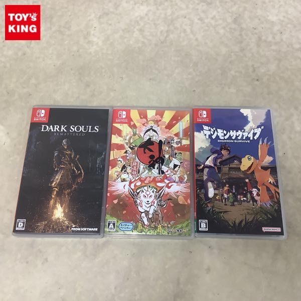 1円〜 Nintendo Switch ダークソウル リマスタード、デジモンサヴァイブ 等